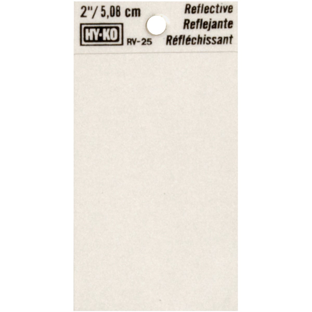 2" REFLECT BLANK - RV-25/BLNK by Hy Ko Prods Co
