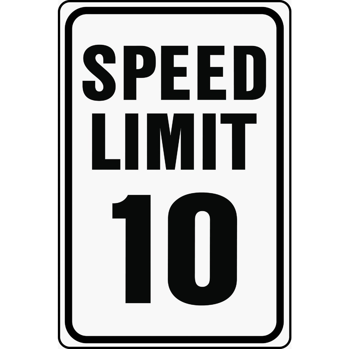 12X18 10-MPH HWY SIGN - HW-10 by Hy Ko Prods Co