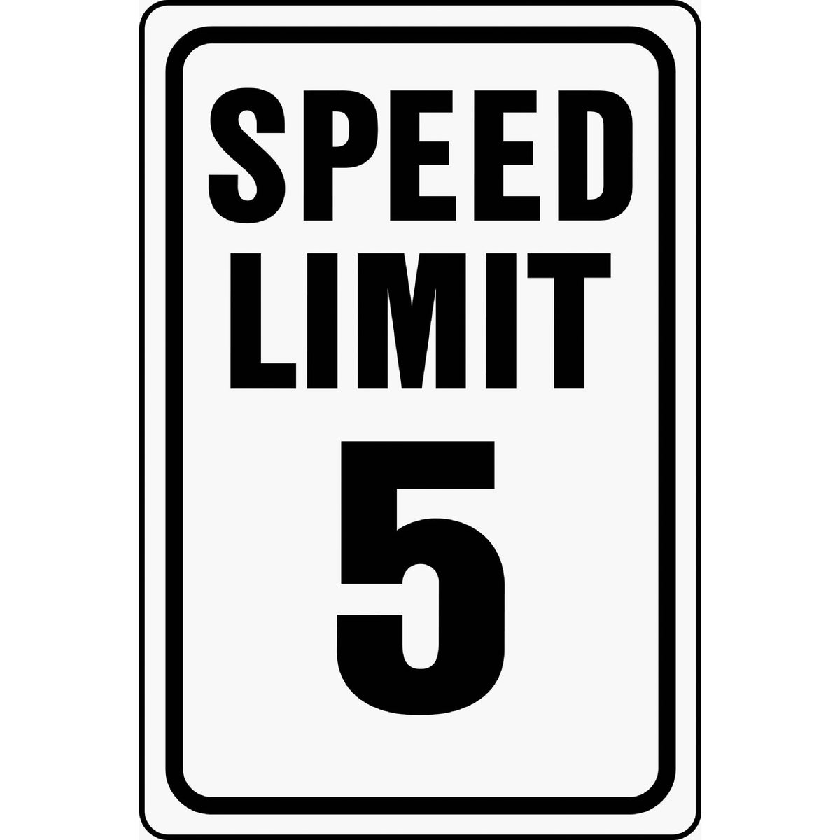 12X18 5-MPH HWY SIGN - HW-23 by Hy Ko Prods Co