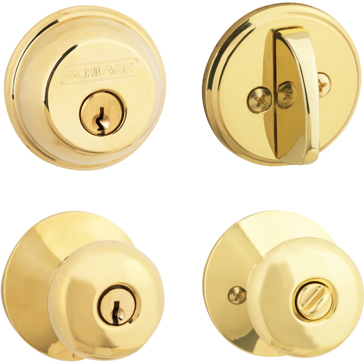 PB PLYMOUTH COMBO LOCK - FB50NVPLY505 by Schlage Lock Co
