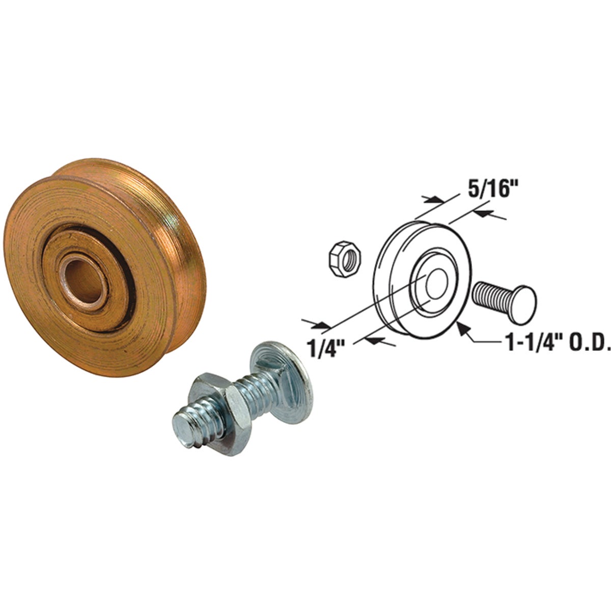 STEEL BALL ROLLER - 1326 by Prime Line Products