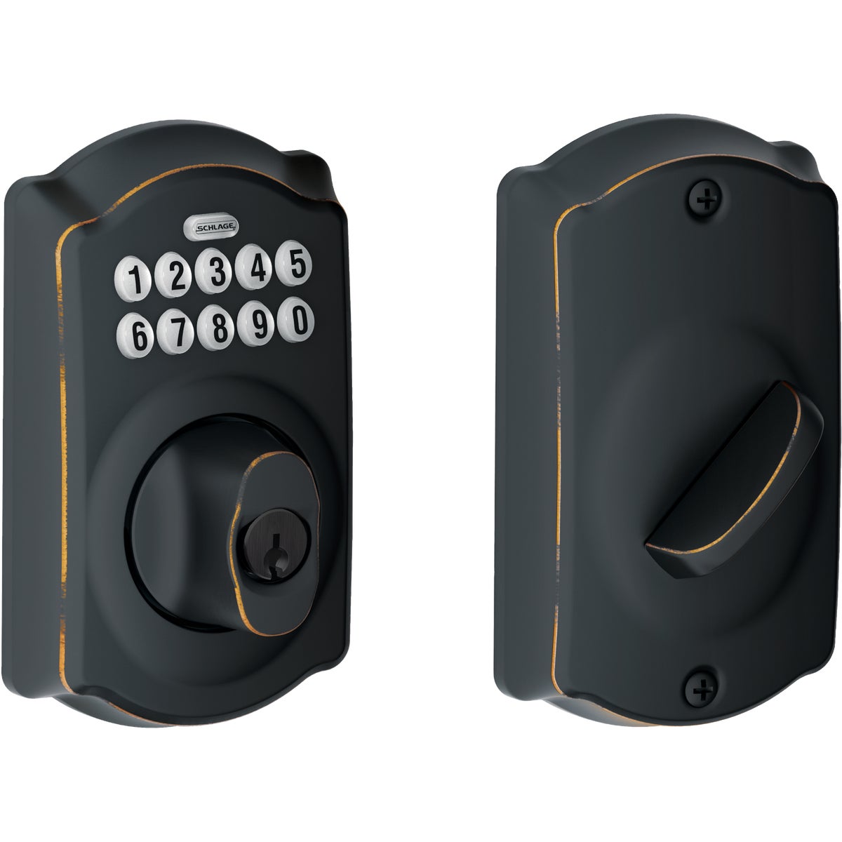 ABRZ ELECTRONIC DEADBOLT - BE365VCAM716 by Schlage Lock Co