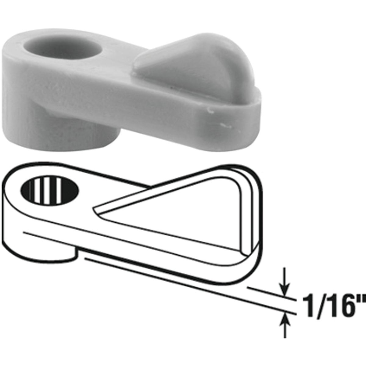 1/16"WINDOW SCREEN CLIPS - 182932-1 by Prime Line Products