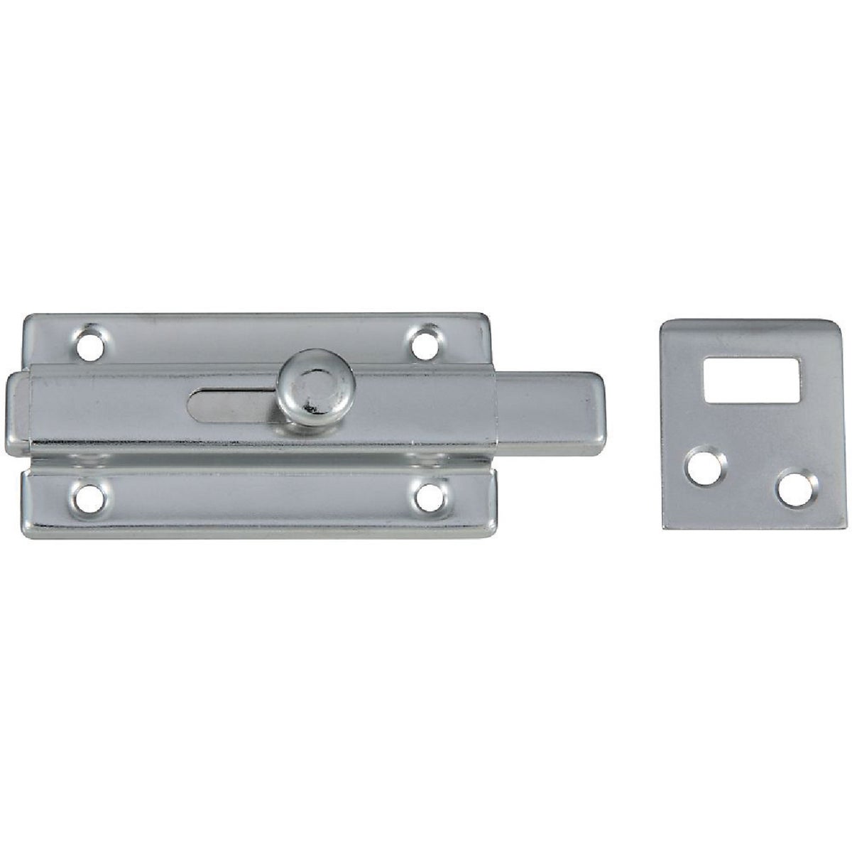 3" CHROME SLIDE BOLT - N274340 by National Mfg Co