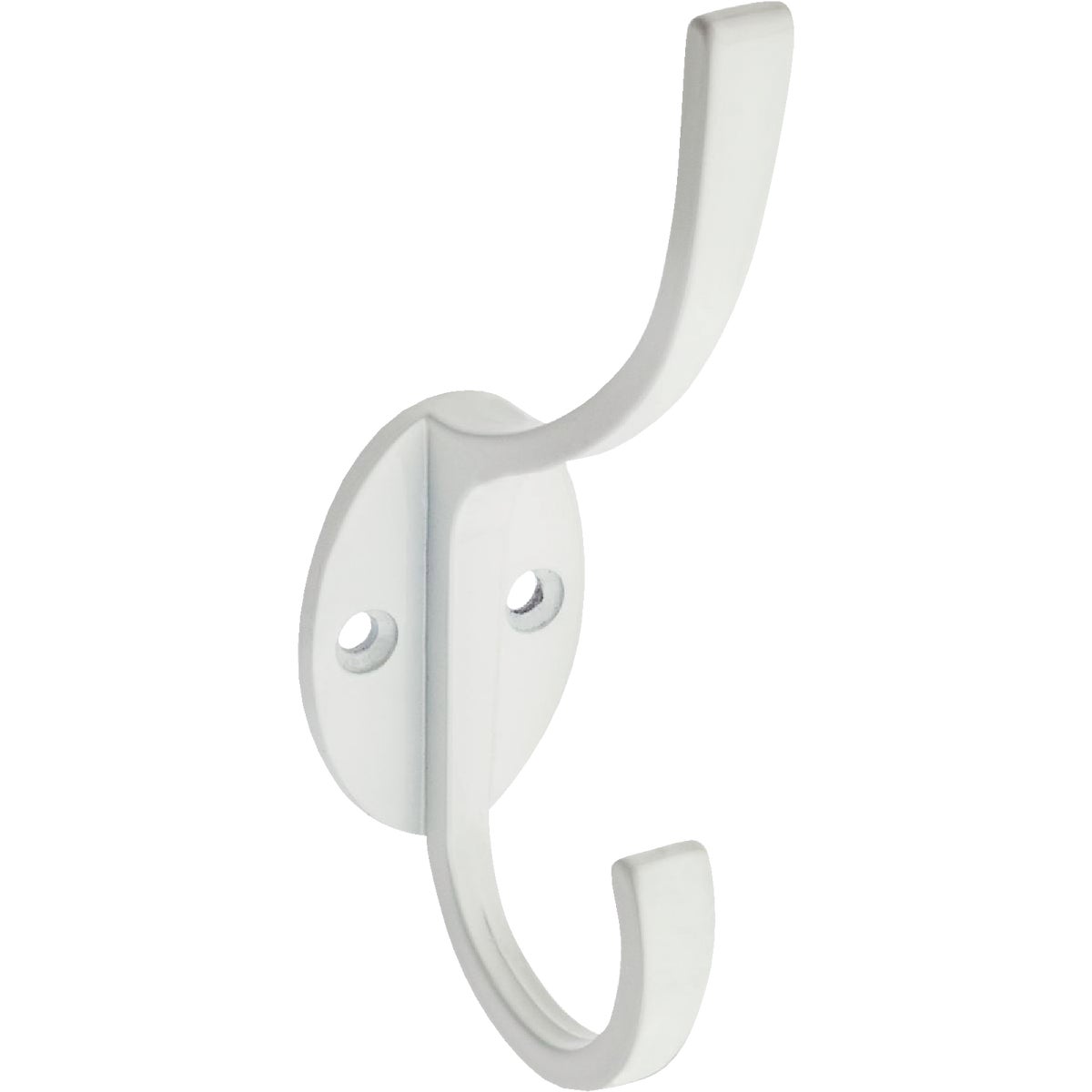 5-1/2" WHT COAT/HAT HOOK - N806976 by National Mfg Co