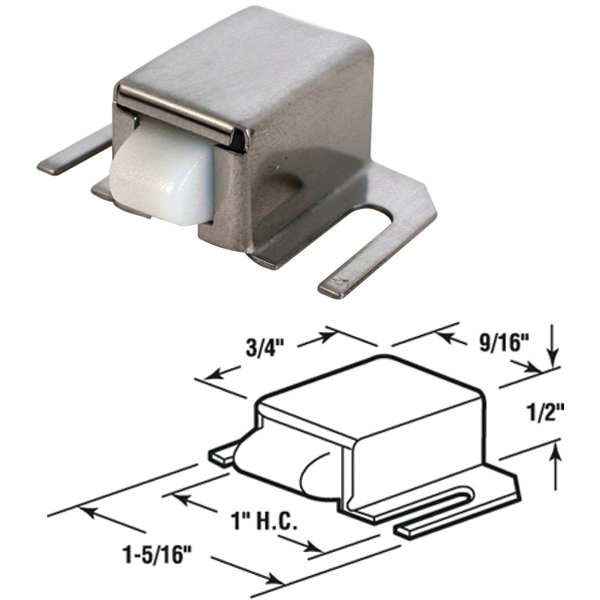 SHOWER DOOR SNAP - 1932 by Prime Line Products