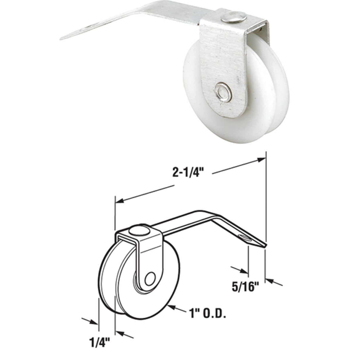 SCREEN DOOR ROLLER - 11666 by Prime Line Products