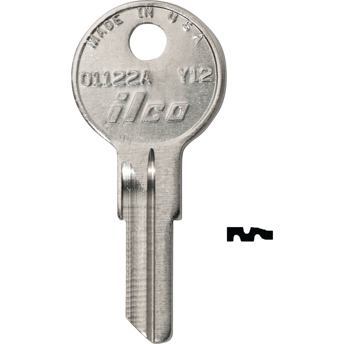 Y12 YALE DOOR KEY - O1122A DIB by Ilco Corp
