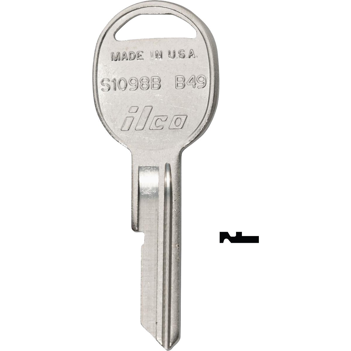 B49 DIB GM AUTO KEY - S1098B DIB by Ilco Corp