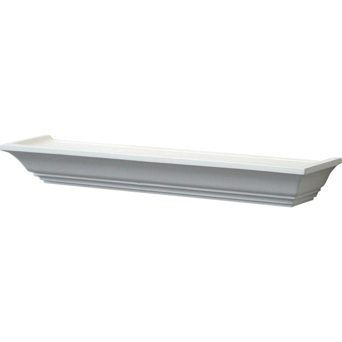 24" WHITE MANTEL SHELF - 0149-24WT by Knape & Vogt Mfg Co