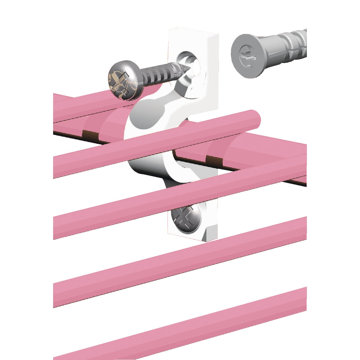 U SHAPE WIRE SHELF CLIP - 756100 by Closetmaid