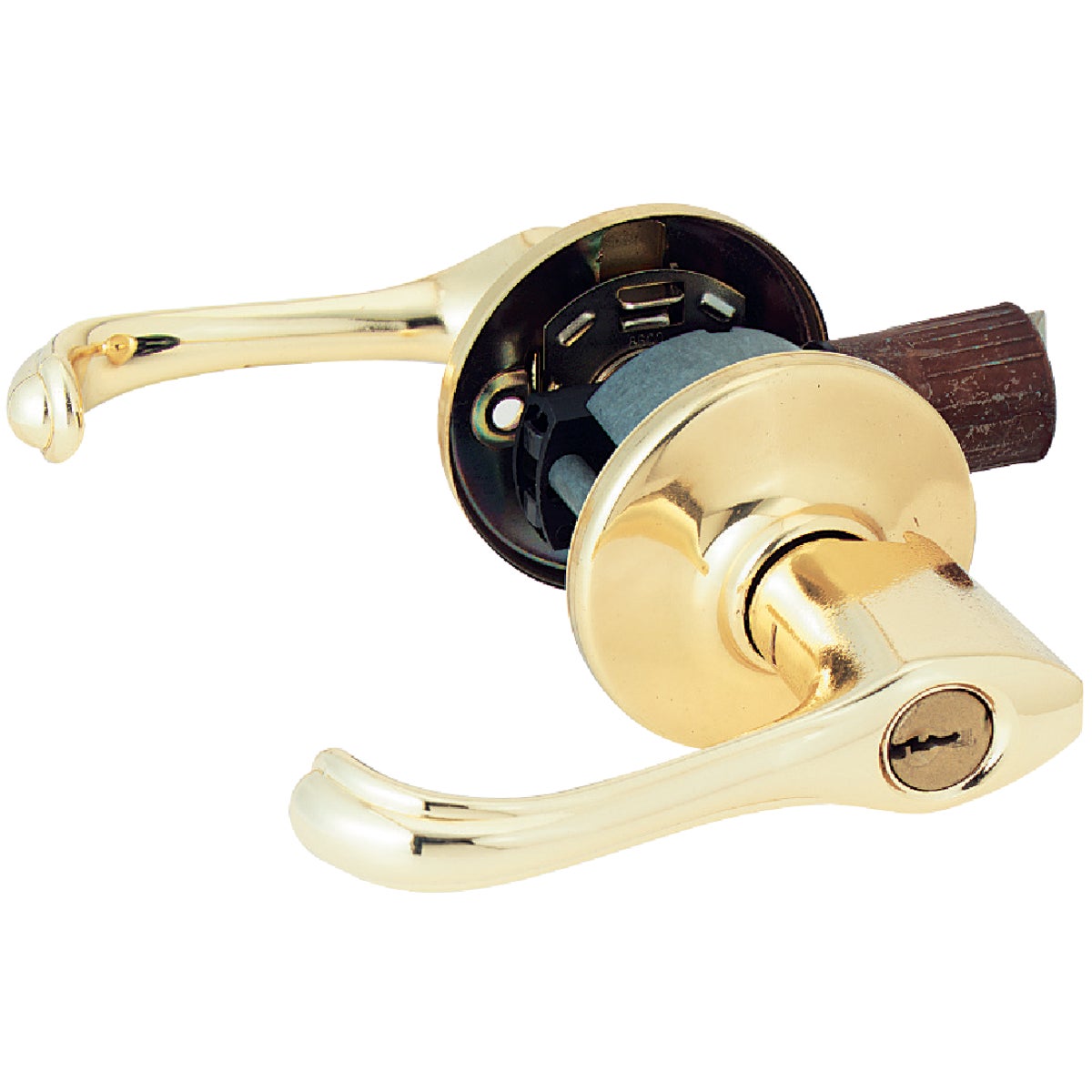 PB CP DORIAN ENTRY LOCK - 405DNL 3 CP K6 by Kwikset