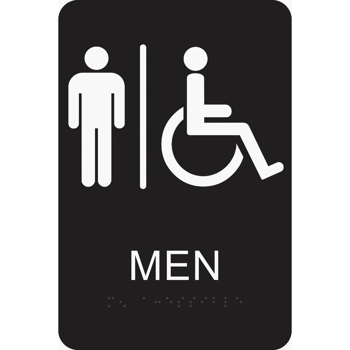 6X9 BRAILLE MEN/HND SIGN - DB-1 by Hy Ko Prods Co