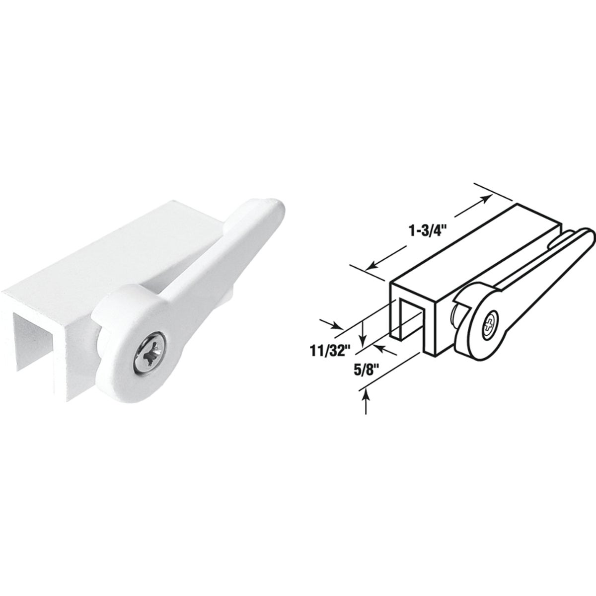 WHT LEVER WINDOW LOCK - U 9825 by Prime Line Products