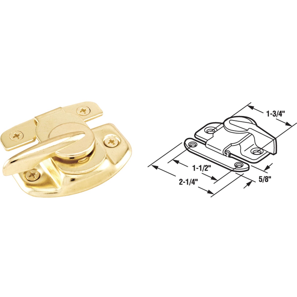 BRS SASH WINDOW LOCK - U 9924 by Prime Line Products