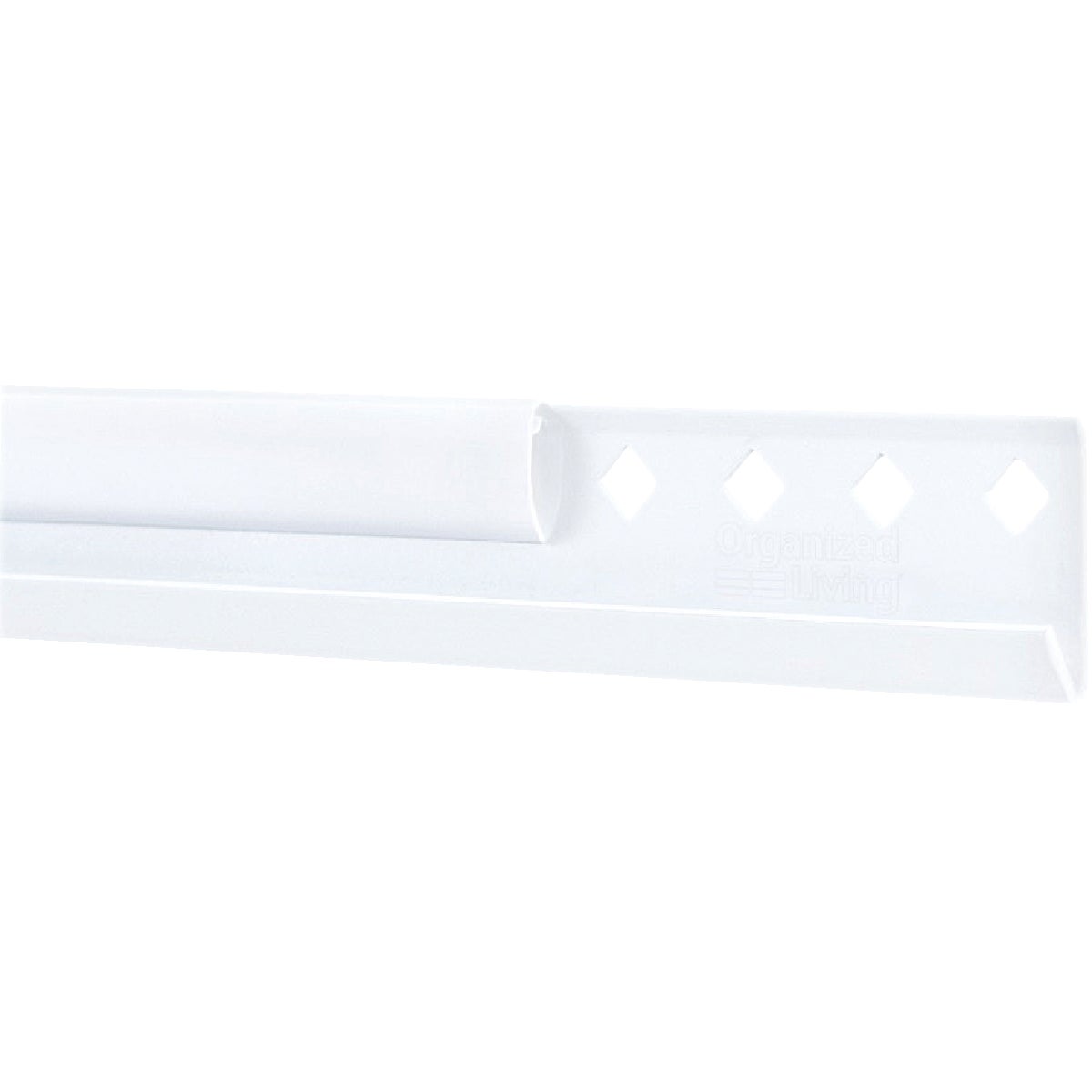 80" WHITE HANGING RAIL - 7913448011 by Schulte Corp