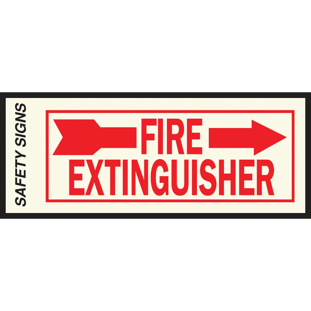 4X10 FIRE EXT RIGHT SIGN - FE-2R by Hy Ko Prods Co
