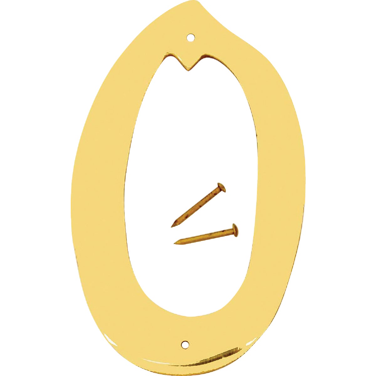 4" SOLID BRASS NUMBER 0 - BR-40/0 by Hy Ko Prods Co
