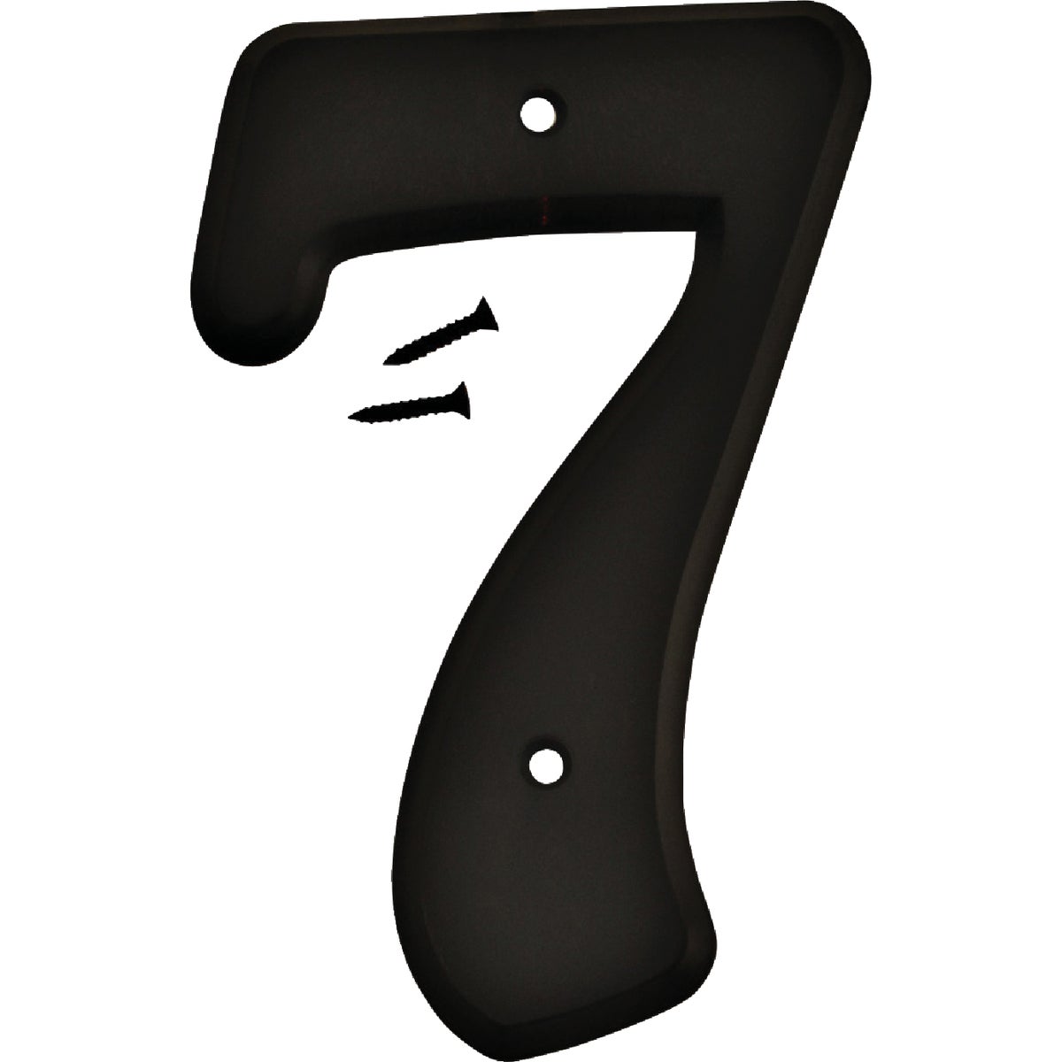 6" BLK PLST NUMBER 7 - 30207 by Hy Ko Prods Co