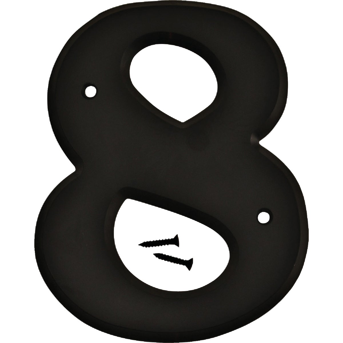6" BLK PLST NUMBER 8 - 30208 by Hy Ko Prods Co