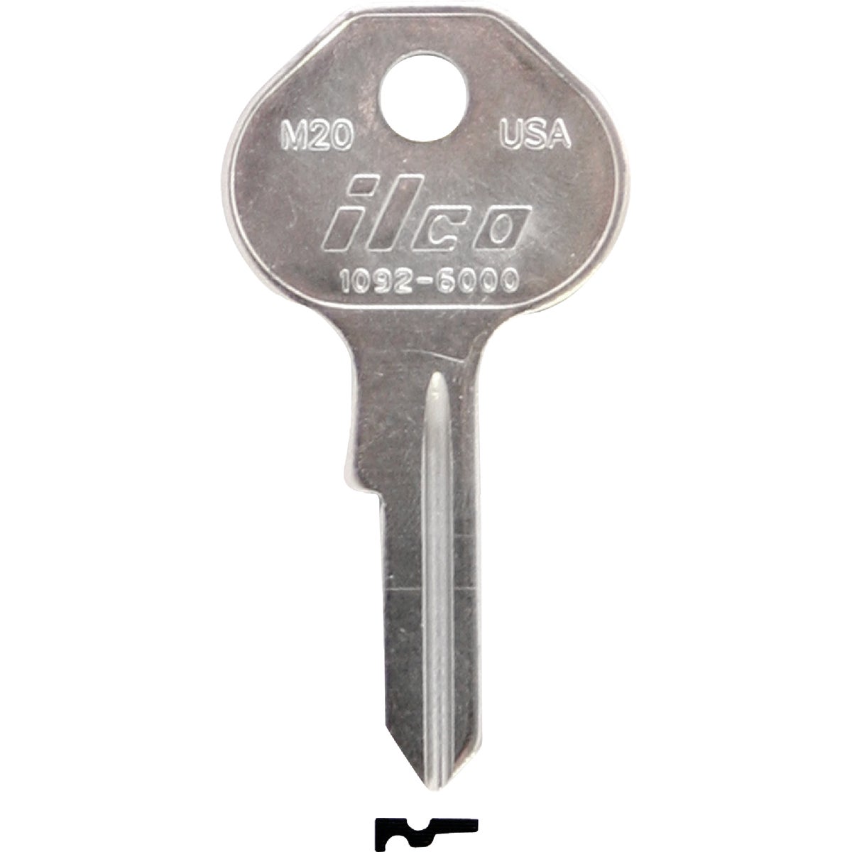 M20 MASTER PADLOCK KEY - 1092-6000 by Ilco Corp
