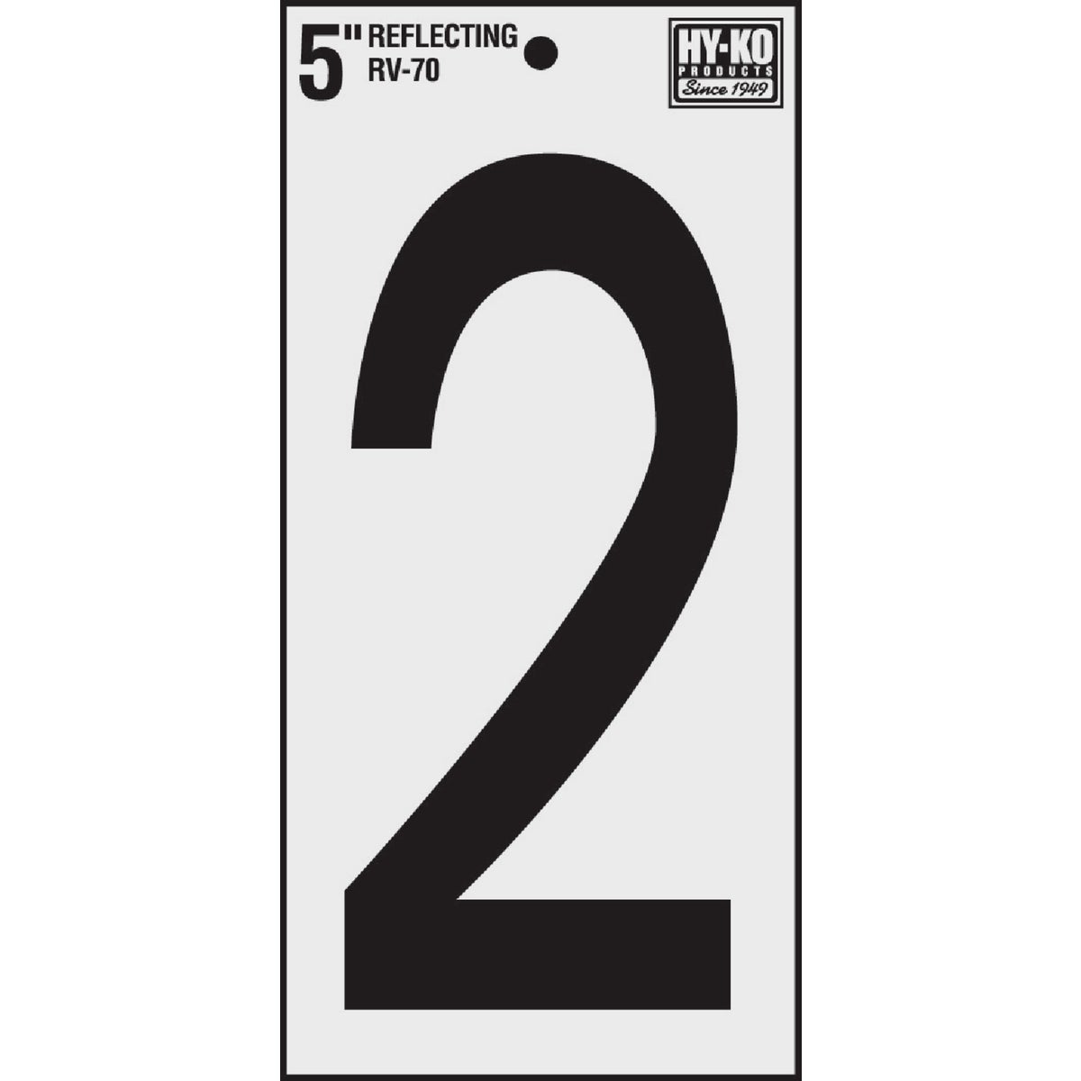 5" REFLECT NUMBER 2 - RV-70/2 by Hy Ko Prods Co