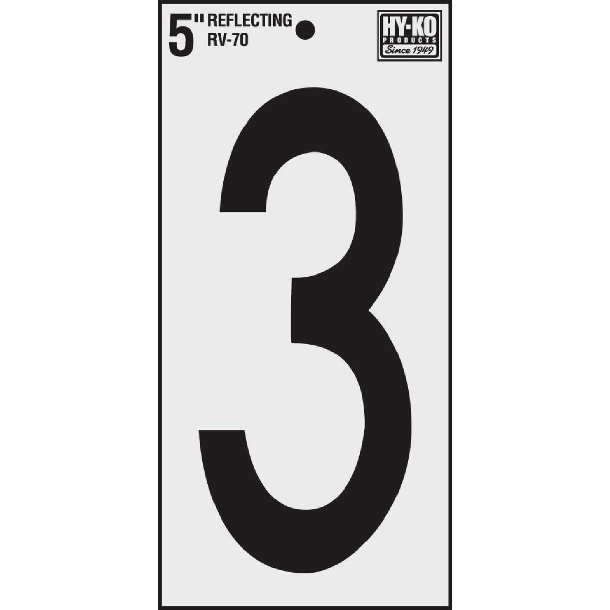 5" REFLECT NUMBER 3 - RV-70/3 by Hy Ko Prods Co
