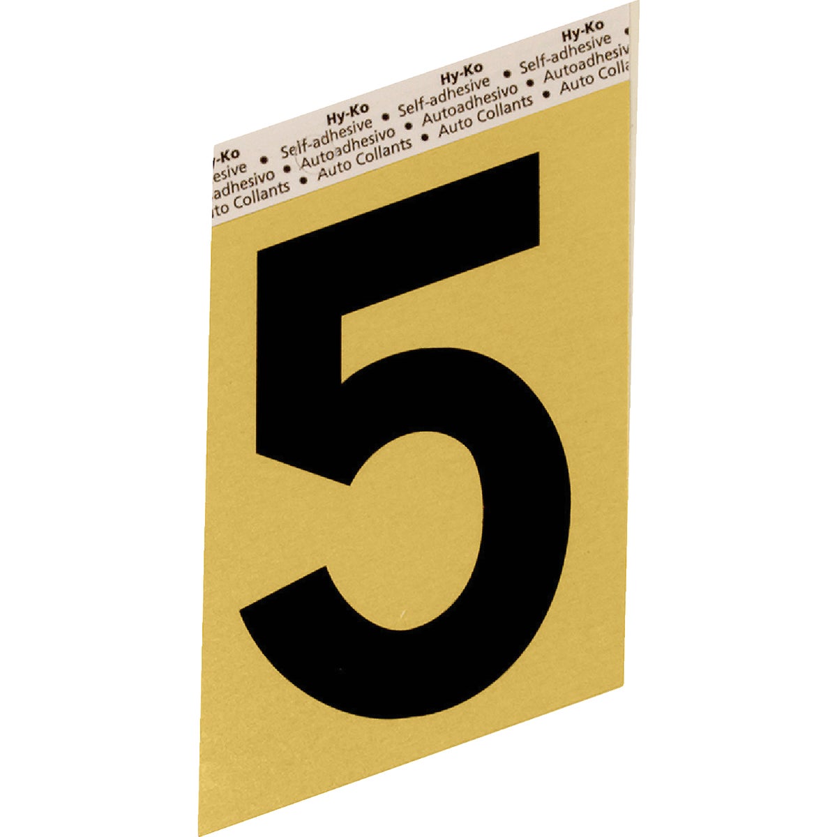 3-1/2"GOLD ALUM NUMBER 5 - GG-25/5 by Hy Ko Prods Co
