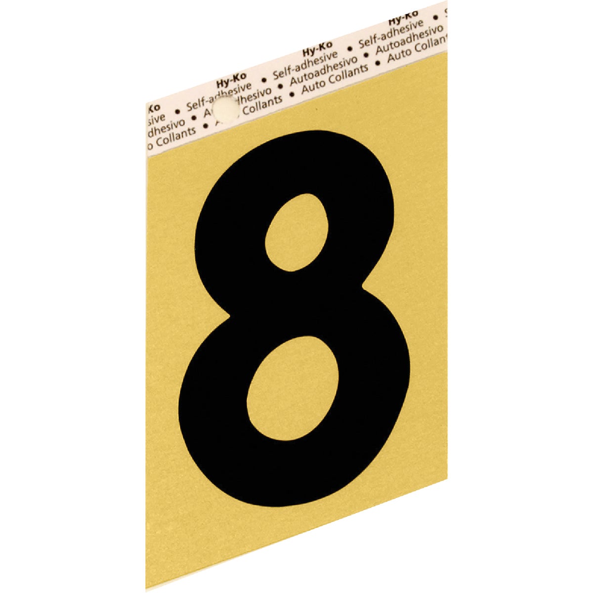 3-1/2"GOLD ALUM NUMBER 8 - GG-25/8 by Hy Ko Prods Co