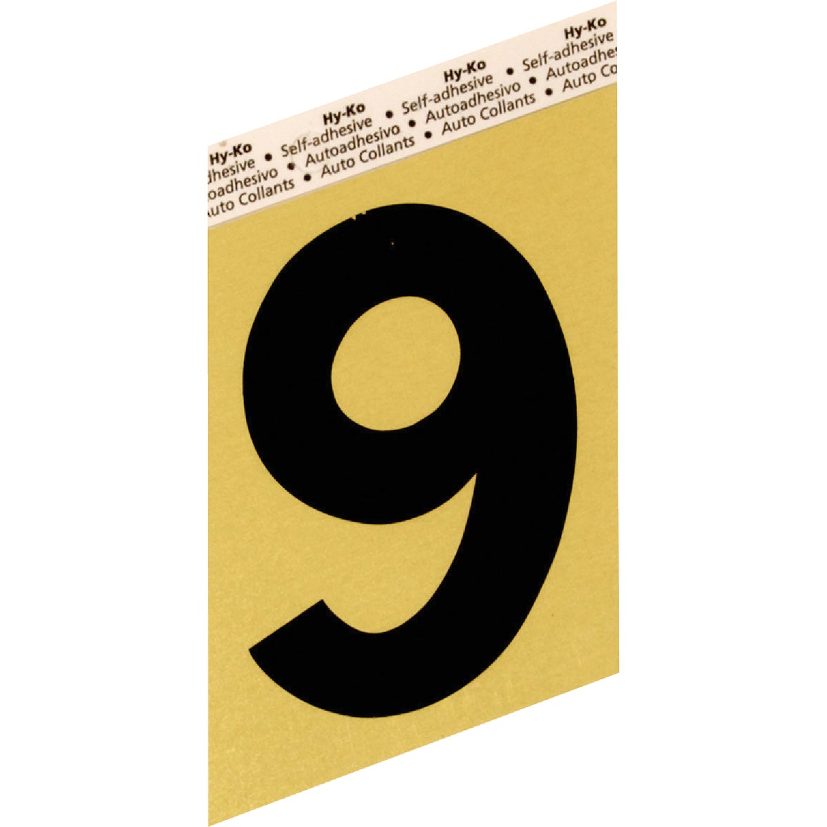 3-1/2"GOLD ALUM NUMBER 9 - GG-25/9 by Hy Ko Prods Co