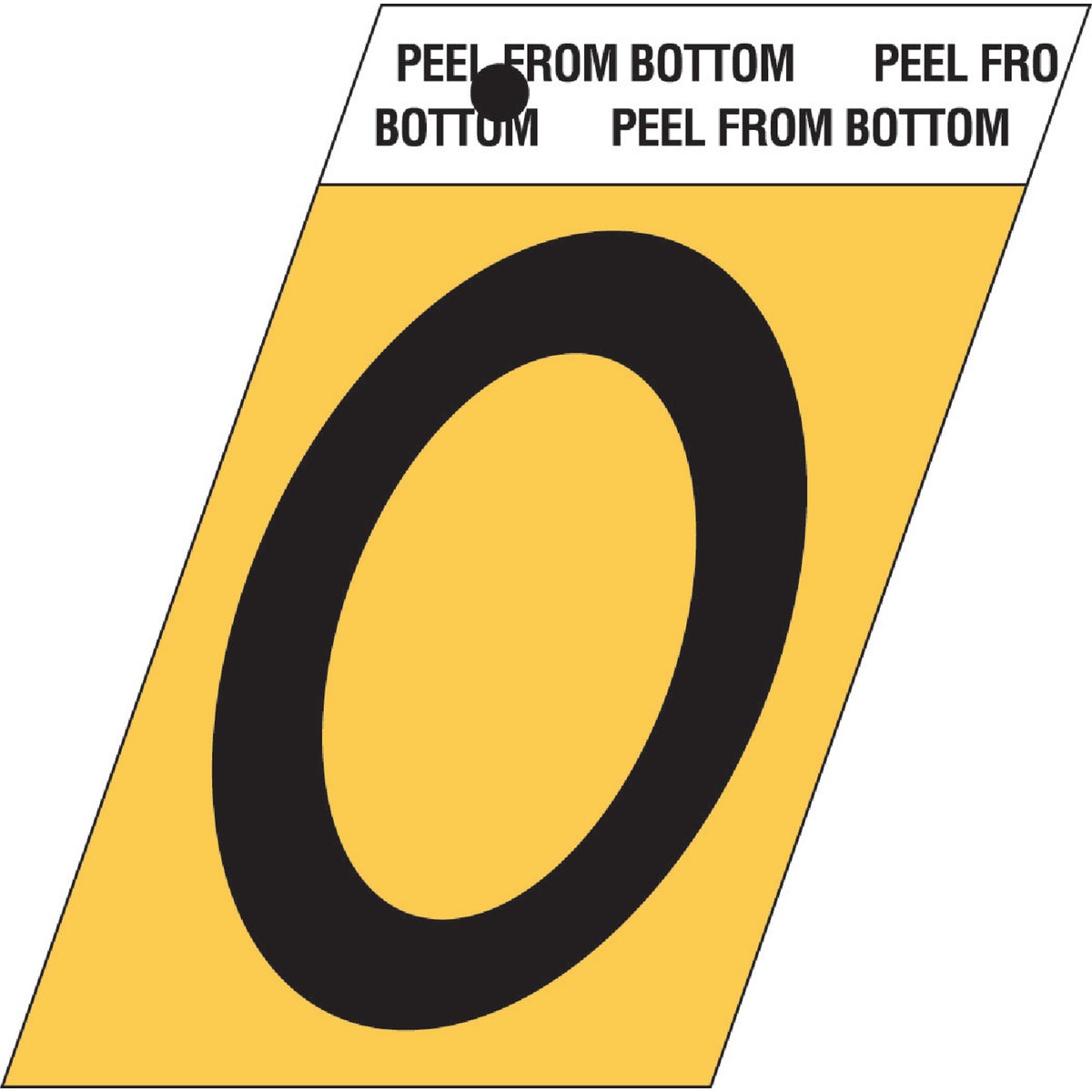 1-1/2"GOLD ALUM NUMBER 0 - GR-10/0 by Hy Ko Prods Co