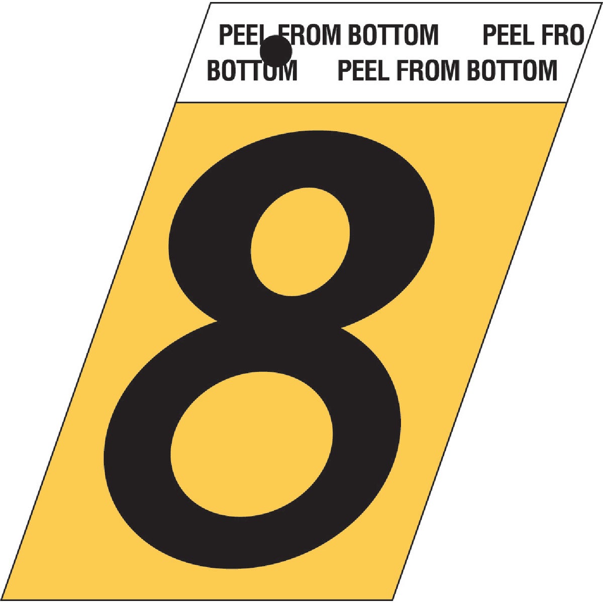 1-1/2"GOLD ALUM NUMBER 8 - GR-10/8 by Hy Ko Prods Co