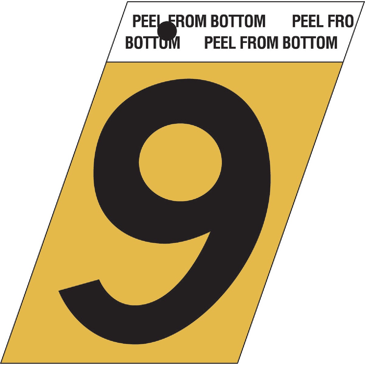 1-1/2"GOLD ALUM NUMBER 9 - GR-10/9 by Hy Ko Prods Co