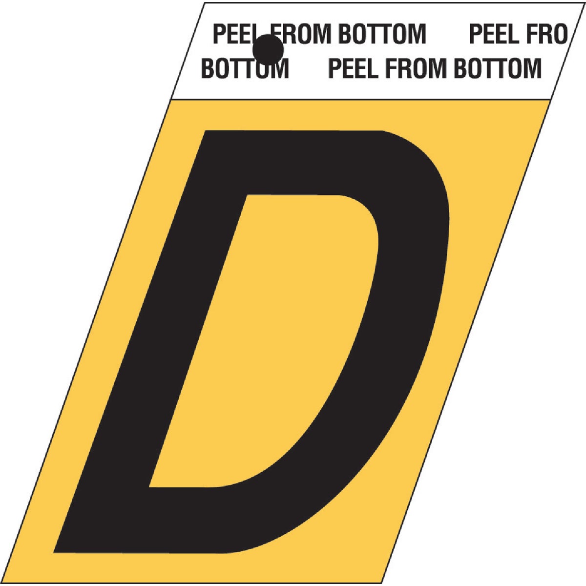 1-1/2"GOLD ALUM LETTER D - GR-10/D by Hy Ko Prods Co