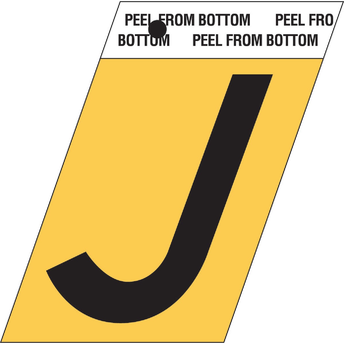 1-1/2"GOLD ALUM LETTER J - GR-10/J by Hy Ko Prods Co