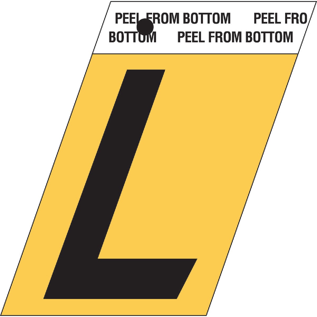 1-1/2"GOLD ALUM LETTER L - GR-10/L by Hy Ko Prods Co