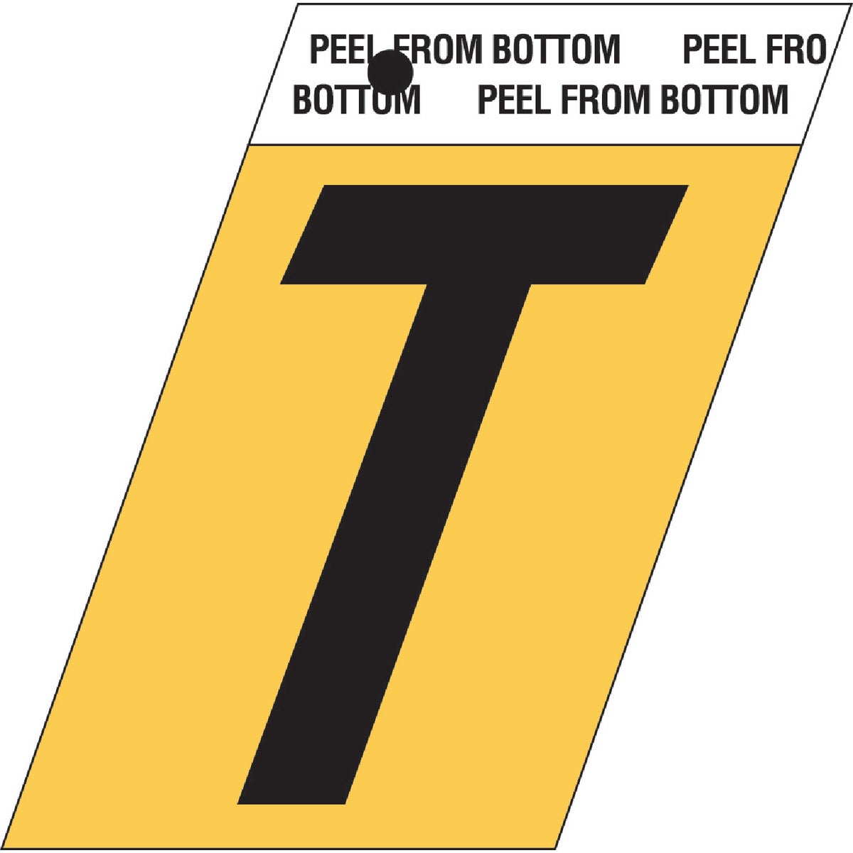 1-1/2"GOLD ALUM LETTER T - GR-10/T by Hy Ko Prods Co