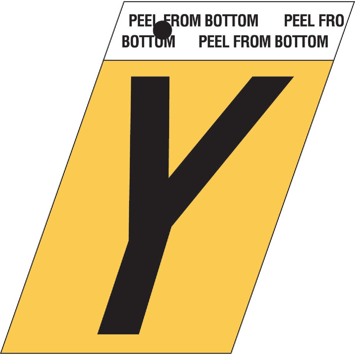 1-1/2"GOLD ALUM LETTER Y - GR-10/Y by Hy Ko Prods Co