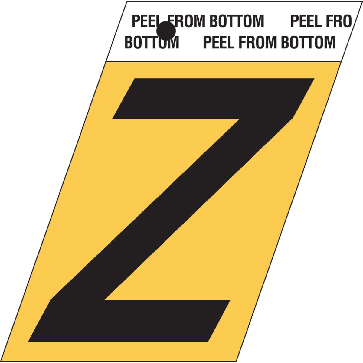 1-1/2"GOLD ALUM LETTER Z - GR-10/Z by Hy Ko Prods Co