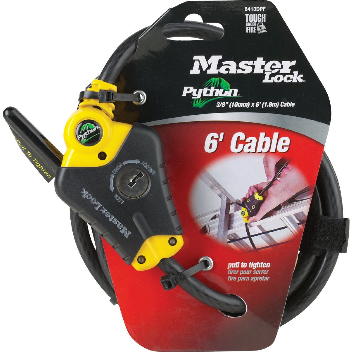 6' Locking Cable - 8413XDPF by Master Lock Company