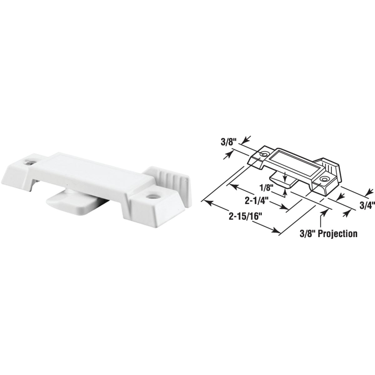 WH SLD WINDOW SASH LOCK - 171949-W by Prime Line Products