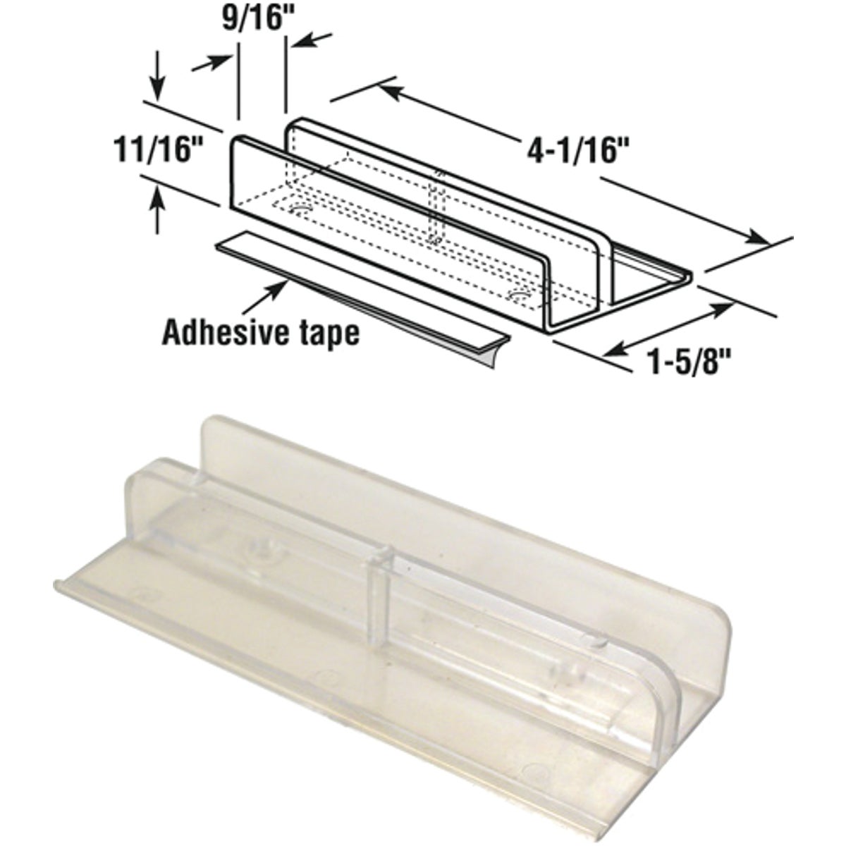 BTM SHOWER DOOR GUIDE - 191682 by Prime Line Products