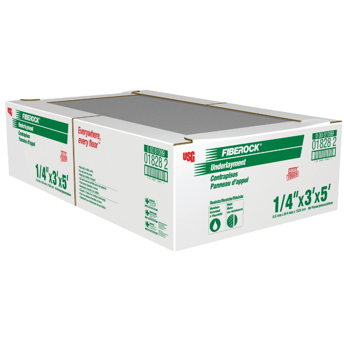 1/4" FBROCK UNDERLAYMENT - 060085 by U S Gypsum