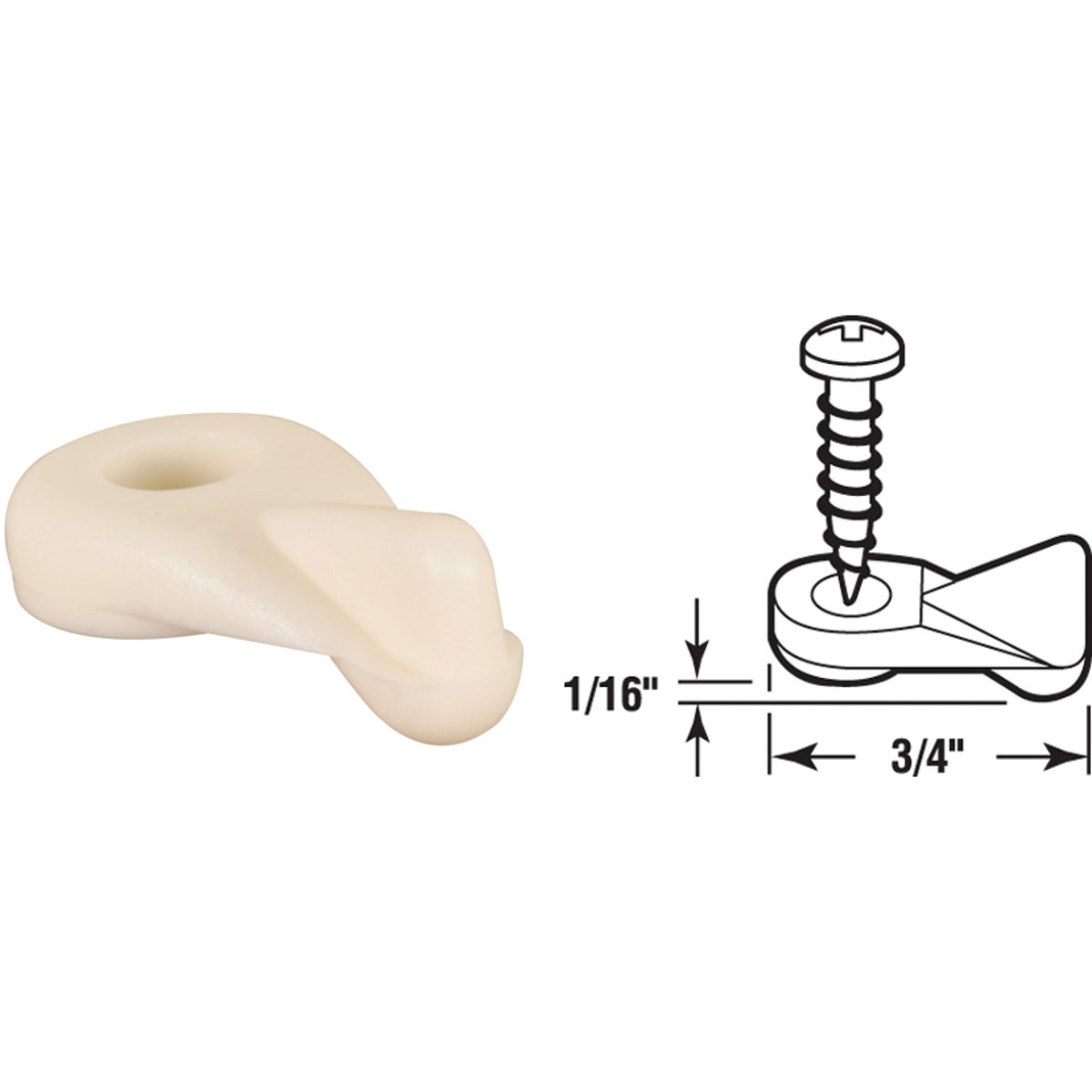 25PK 1/16"FLUSH PNL CLIP - PL14634 by Prime Line Products