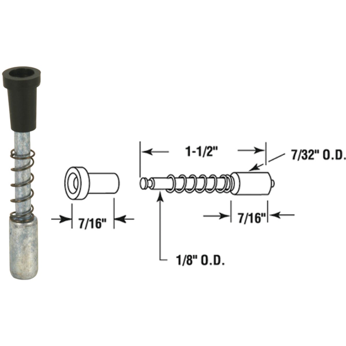 25PK D/C SCN PLNGR LATCH - PL14660 by Prime Line Products