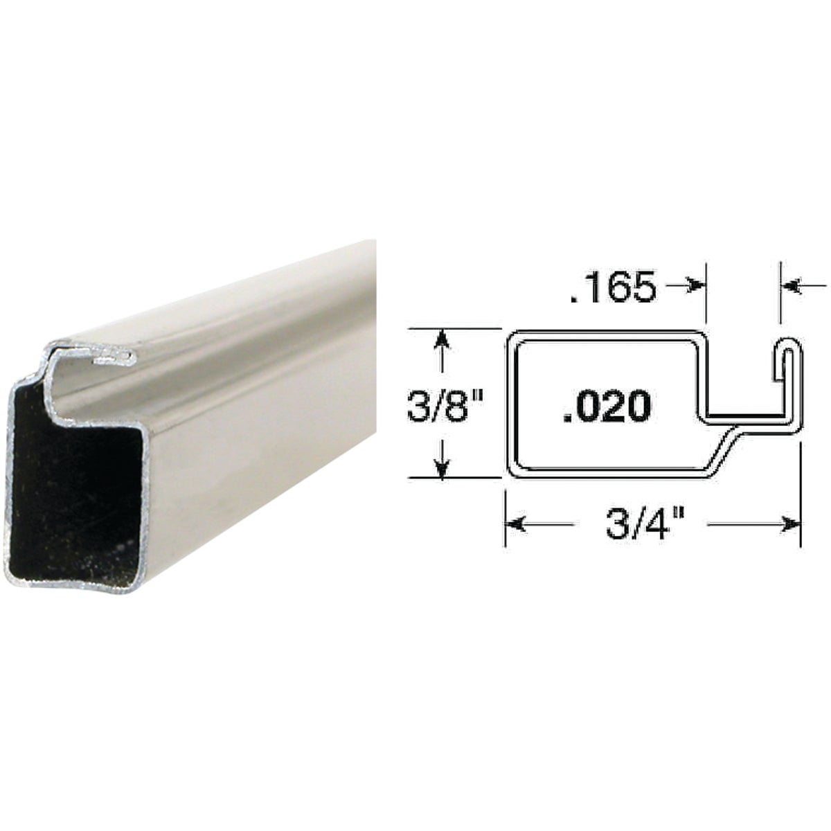 3/4X3/8X72 WH SCRN FRAME - PL14056 by Prime Line Products