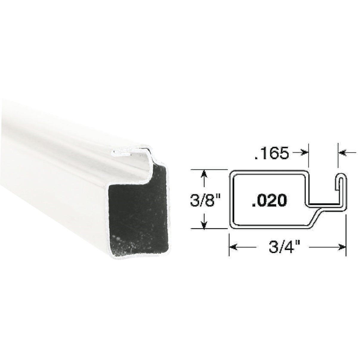 3/4X3/8X94 WH SCRN FRAME - PL14062 by Prime Line Products