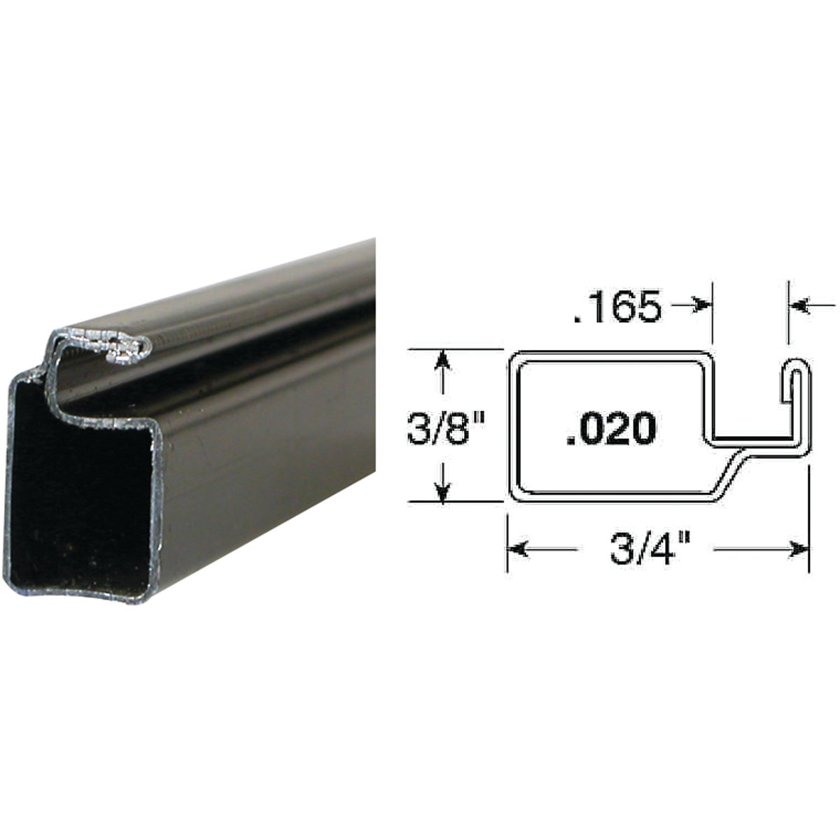 3/4X3/8X72BRZ SCRN FRAME - PL14055 by Prime Line Products