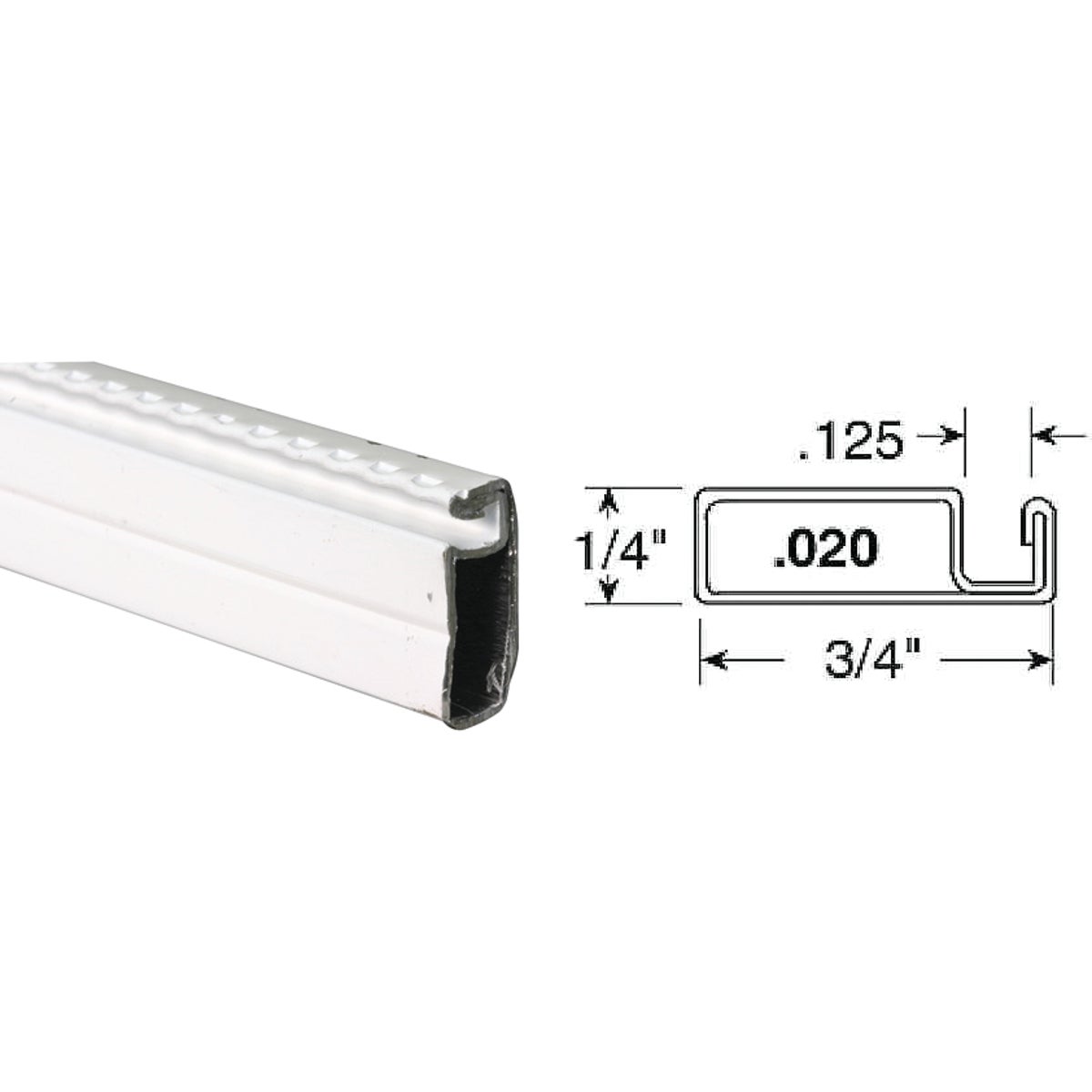 3/4X1/4X94WHT SCRN FRAME - PL14094 by Prime Line Products