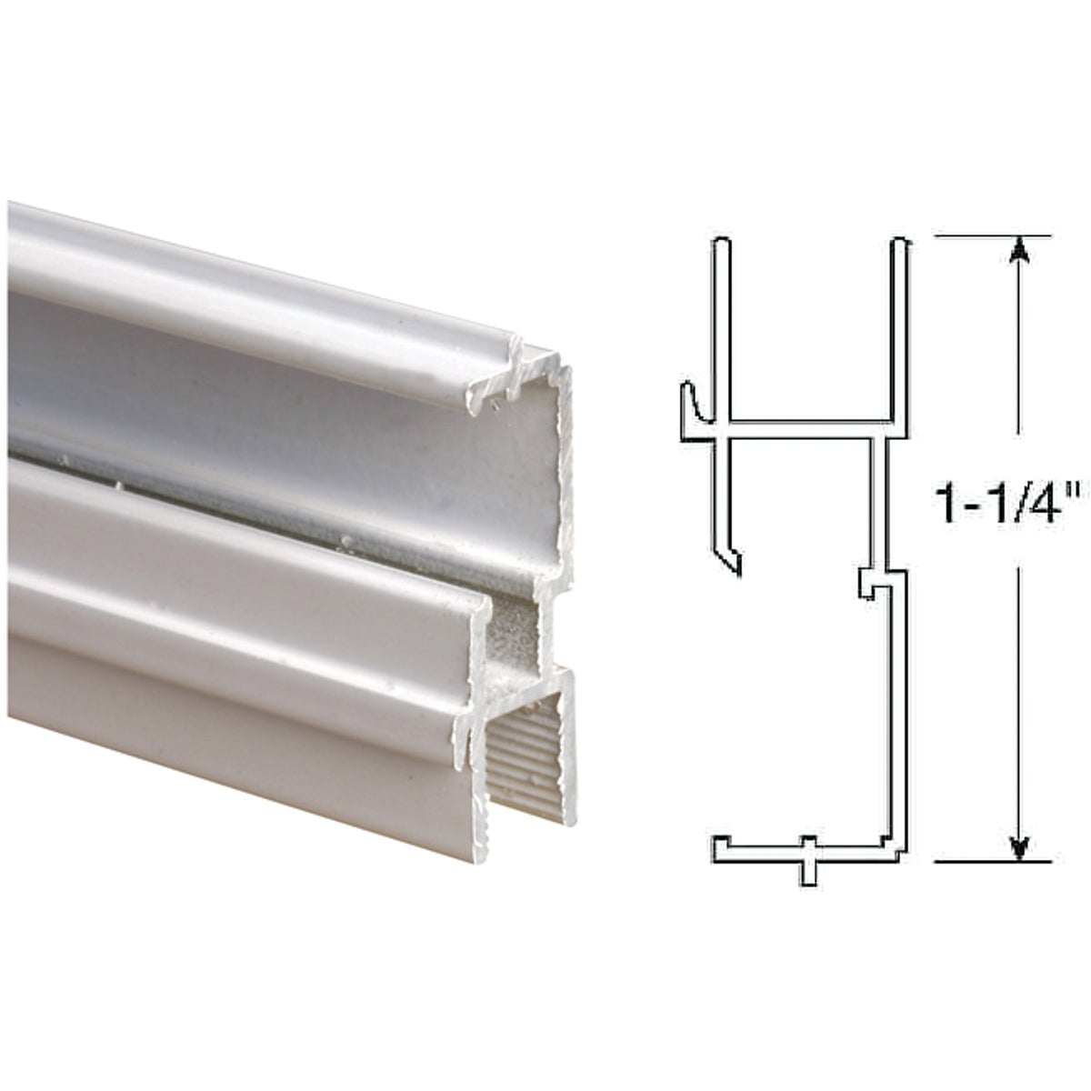 1-1/4WHT BTM TT WN FRAME - PL14194 by Prime Line Products